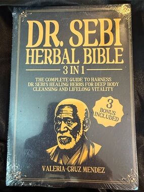 Herbal Bible 3-in-1 - Black & Gold - Valeria-Cruz Mendez Dr. Sebi